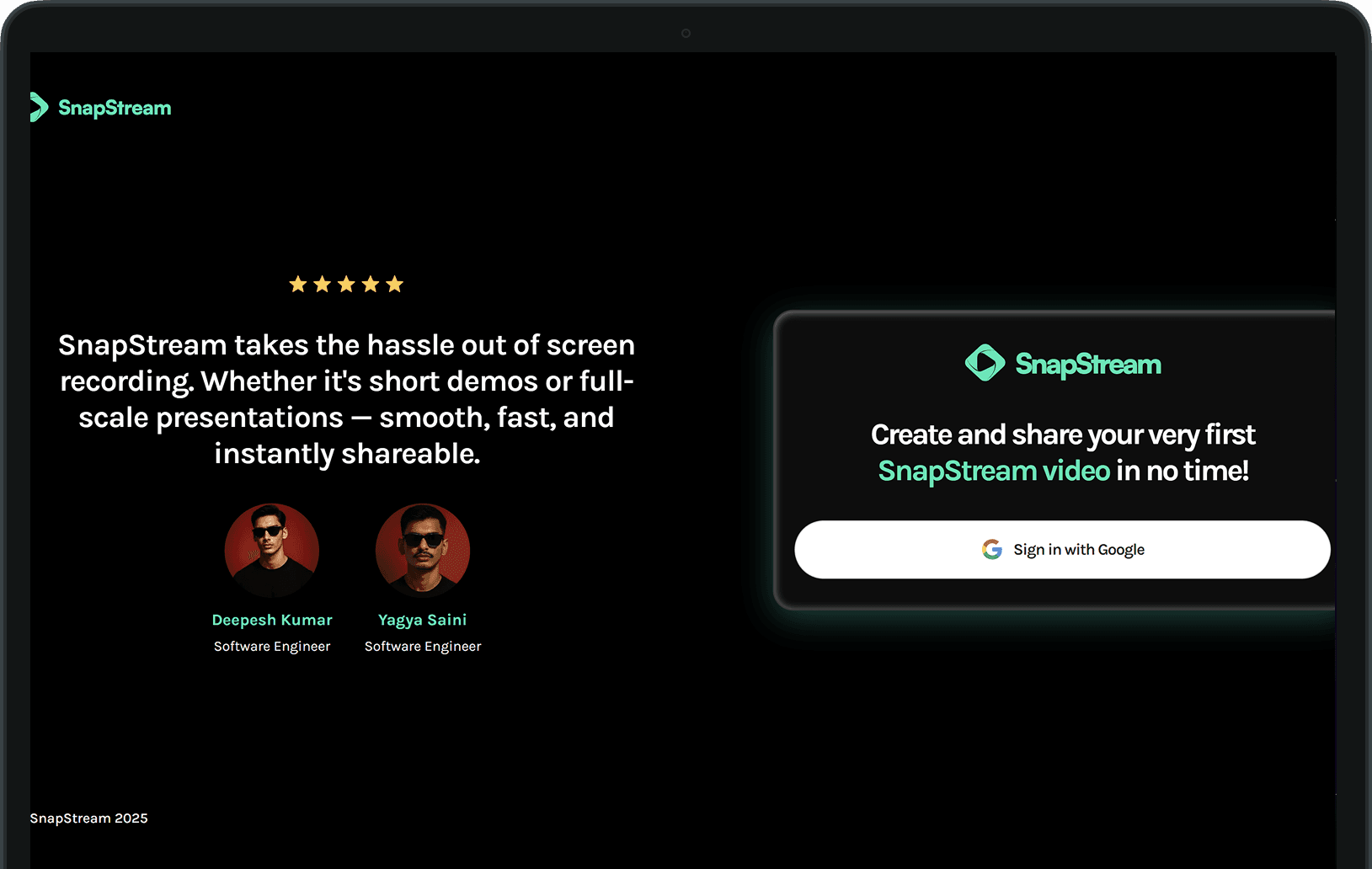 Screen Recorder web App