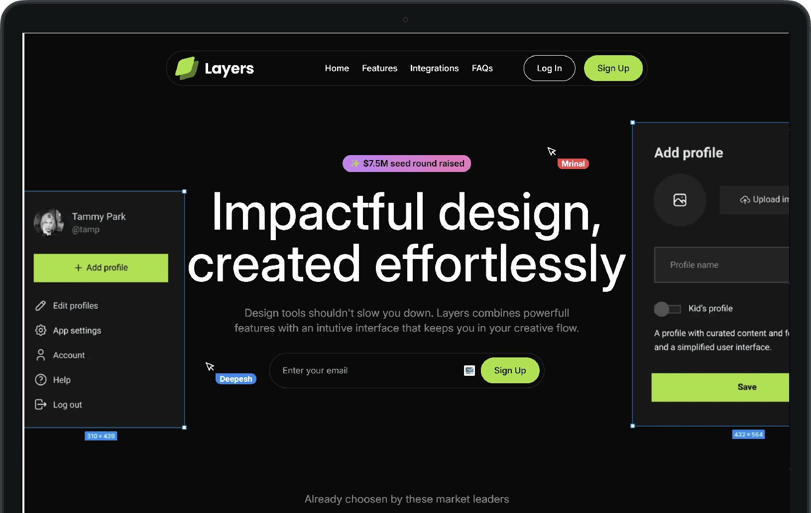 Layers Saas Landing Page